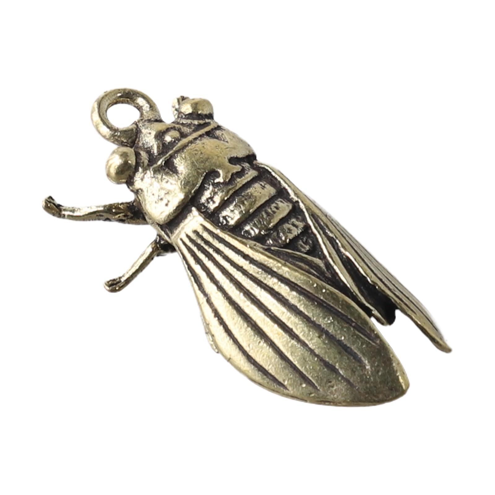 Handmade Cicada statue Creative Pure Brass Exquisite Ornaments Lifelike