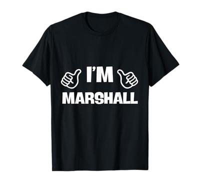 Vorname Marshall Valentinstag Design für Paare T-Shirt