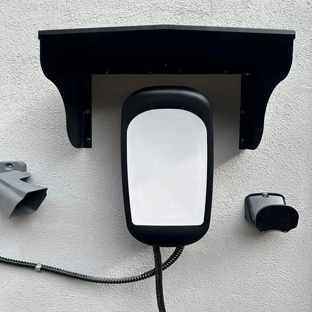Wandbox Ladestation Wetterfestes Abdeckungsschutzdach Kit Wandmontierter Lader Rostbeständiger Legierungsstahl