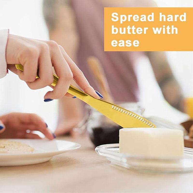 Stainless Steel Butter Knife Multifunctional Butter Spreader Curler Slicer Kitchen Perfection Ideal for Spreading and Slicing