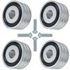 Socpuro Speaker Set of Audio with for Preventing Vibration and Speaker Sound Quality Improvement Insulators, 4, Insulators, Circular, 4020mm,