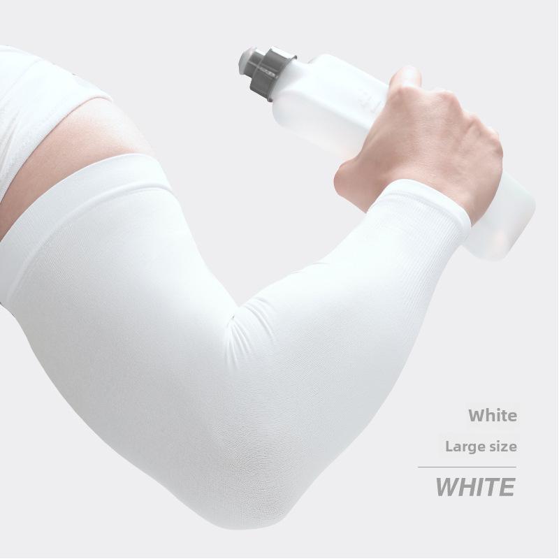 HB04 Duże, oddychające rękawy ochronne UV z lodowego jedwabiu do jazdy na rowerze