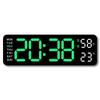 5503 Multi-Function Electronic Alarm Clock - Large Font, Rectangular Design, Wall-Mountable or Stand-Alone