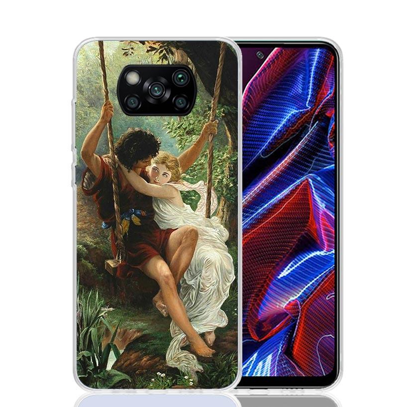 Paint Art Renaissance Phone Case For Xiaomi Poco X7 X6 X5 Pro F7 Ultra Redmi 15C 15 13 13C 12 12C 10 10A 10C 9 9A 9C 9T Cover Po