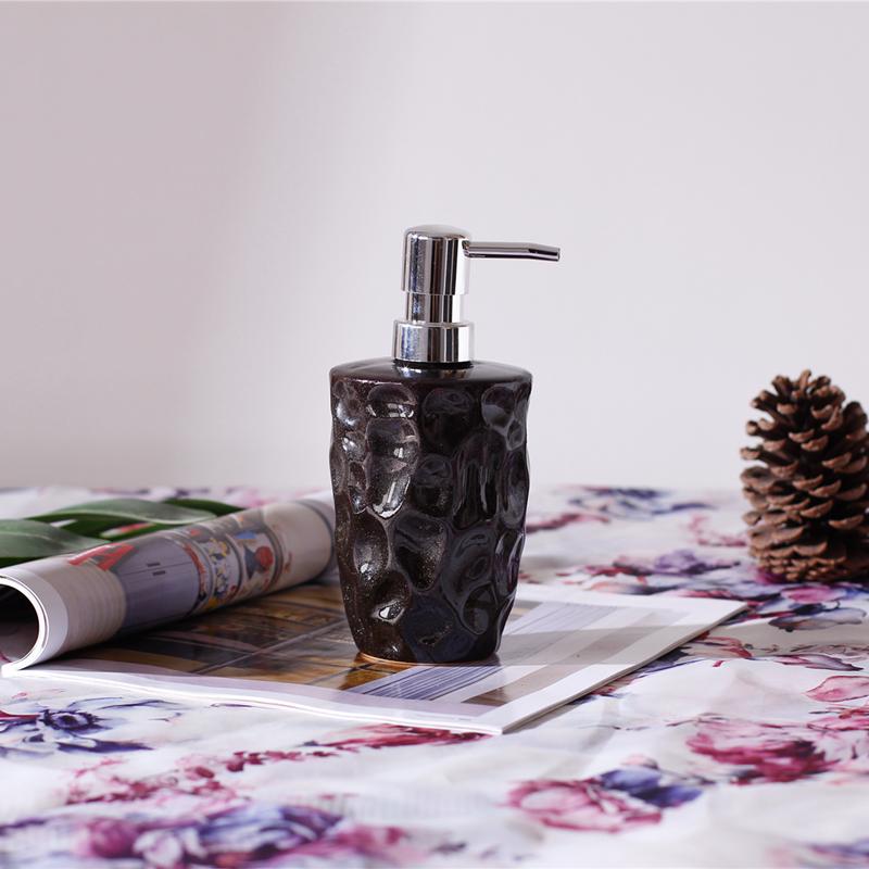 380ML soap dispenser ceramic hand sanitizer lotion sub bottled bath gel shampoo sand bottom press sub bottled  cup dispenser