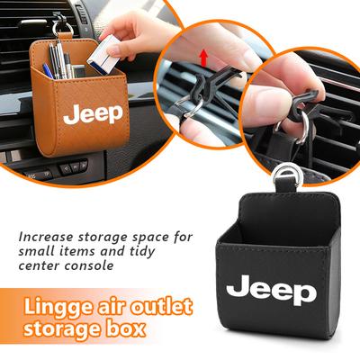Car Storage Bag Air Vent Dashboard Tidy Hanging Organizer Box Auto Accessories For Gladiator Rubicon JL JKU TJ YJ CJ