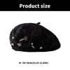 Pearls Stylish Cabbie Hat for Men Hat Furry Vintage Cabbie Caps Unisex Headwear Autumn Winter Hat for Daily Wear