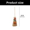 Halloween Festive Miniature Witch Broom Ornament PVC Hanging Pendant Decoration For Holiday Home Party Car Interior