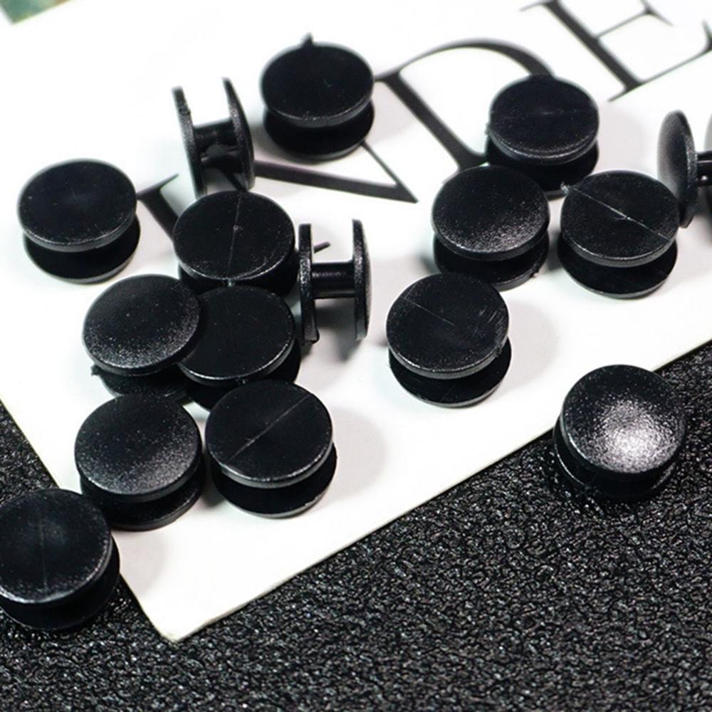 

12mm Transparent Black Handmade Plastic Buckles Shoes Charm Slipper Accessories Buttons