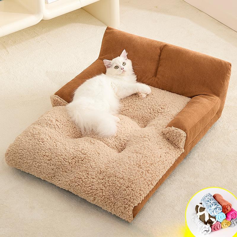 

Коврик для кошек, товары для животных, всесезонный универсальный диван для кошек, больше и толще, чтобы сохранять тепло M-