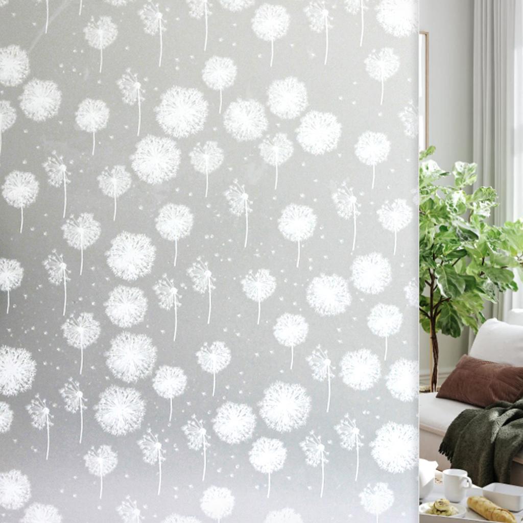 Folie mată de confidențialitate pentru ferestre, controlul căldurii, blocare UV, aderență statică, neadezive, reutilizabile, acoperitoare pentru uși pentru baie acasă