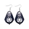 European & American Halloween Earrings: The Nightmare Before Christmas Skeleton Acrylic Drop