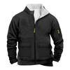 Men's Solid Color Zipper Pocket Zipper Sweatshirt Jacket Men's Sports Large Size Casual Sweatshirt Jacket