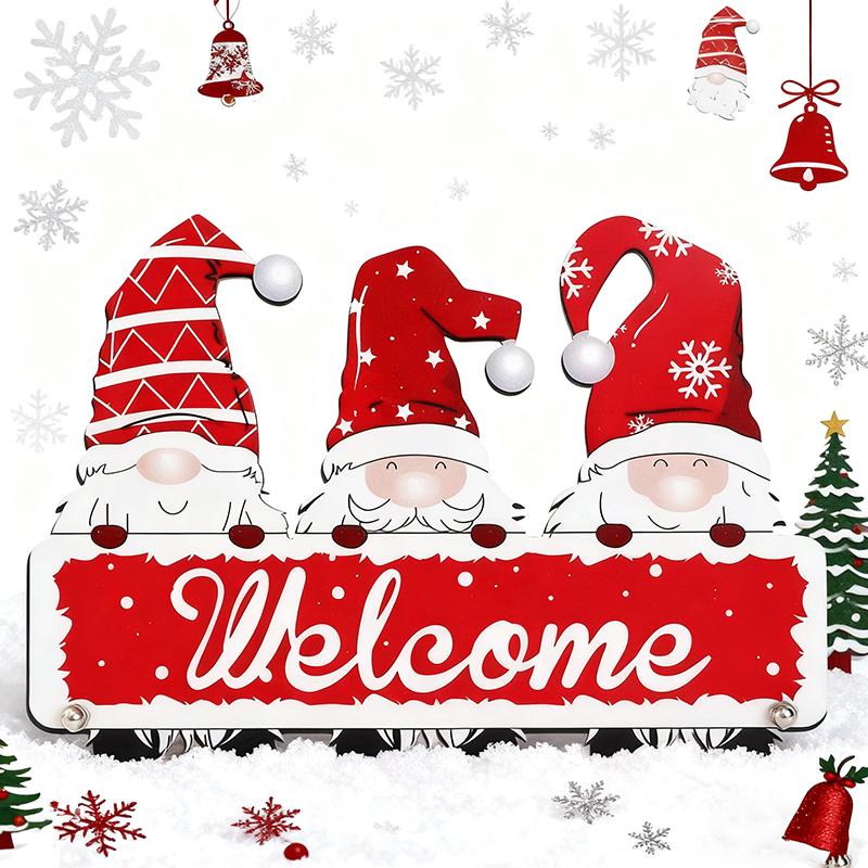 

Elk Santa Claus Christmas Decoration Xmas Tree Hanging Wooden Snowman Ornament Home Room Decor Navidad New Year 2025 Craft Gifts