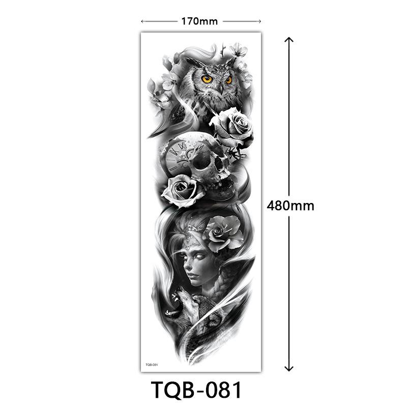Full Arm Tattoo Sticker Full Arm, Full Arm Big Picture Tattoo Sticker, Flower Arm Tattoo Sticker Tattoo