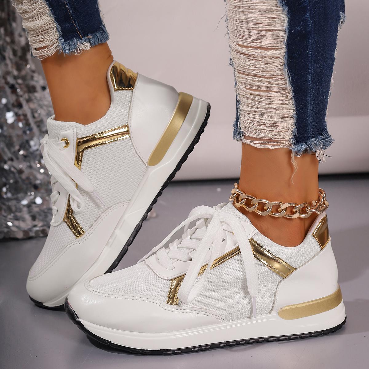 

Модные легкие кроссовки на платформе для женщин, белые спортивные туфли больших размеров, женская весенняя повседневная обувь Zaptillas De Mujer 43