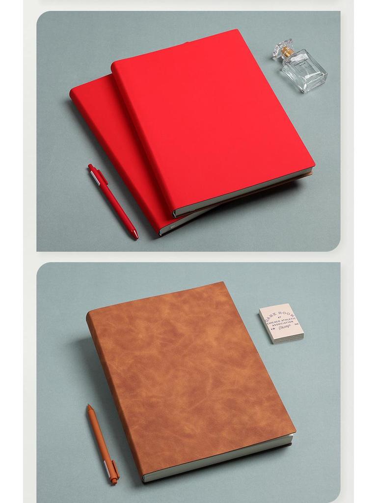 Qinde Li A4 Dickes Postgraduierten Softleder Tagebuch Blankes Cornell Notizbuch