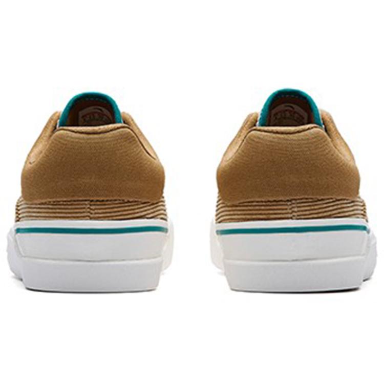 New Anta Ao Li MD Abrasion Resistant Low Top Skateboard Shoes Women's Plaid Brown 122238013-5
