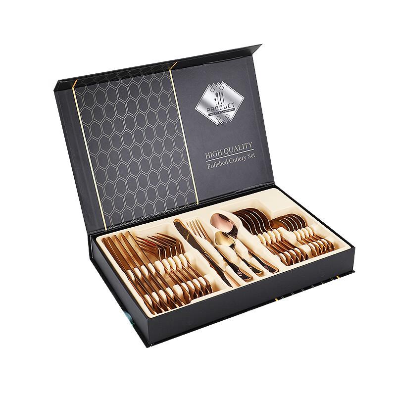 

Ruhan 24-Piece Rose Gold Stainless Steel Cutlery Set