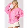 Autumn and Winter New Women's Clothing Pearl Bow Decorative Long-sleeved Top Casual Sweater