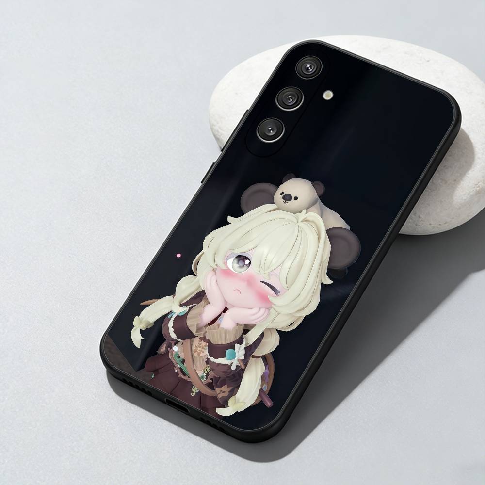 

H-Heartopia Character Wearing Print Phone Case For Samsung Galaxy A73,A72,A71,A70,A52,A51 Others Soft Black Cover Samsung a71 5g