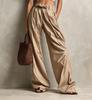 Women High Waist Wide Leg Pants Tie Front Belted Loose Palazzo Pants Multi-Color Casual Flowy Trousers