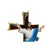 Risen Christ/The Holy Cross Perfect for Home/Prayer Room/Gifting & Decoration ( 6 X 11.5 X 18.5 Inch ) ((Blue))