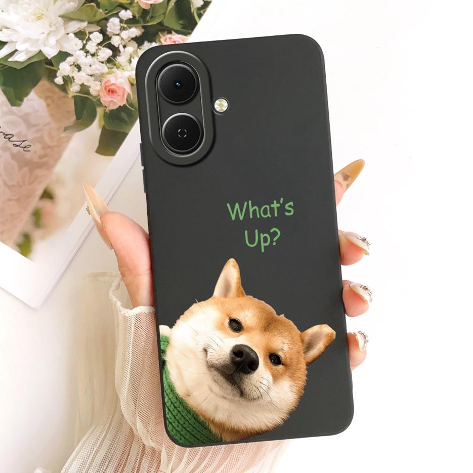 Für Tecno Spark Go 2 Hülle KM4 Niedlicher Hund Panda Cartoon Hülle Weiches TPU Mattes Handyhülle Für Tecno Pop 10 Pop10 Spark Go 2 Go2 Schale
