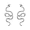 Retro Design Snake Personalized Earrings, Light Luxury Temperament High-end Alloy Earrings