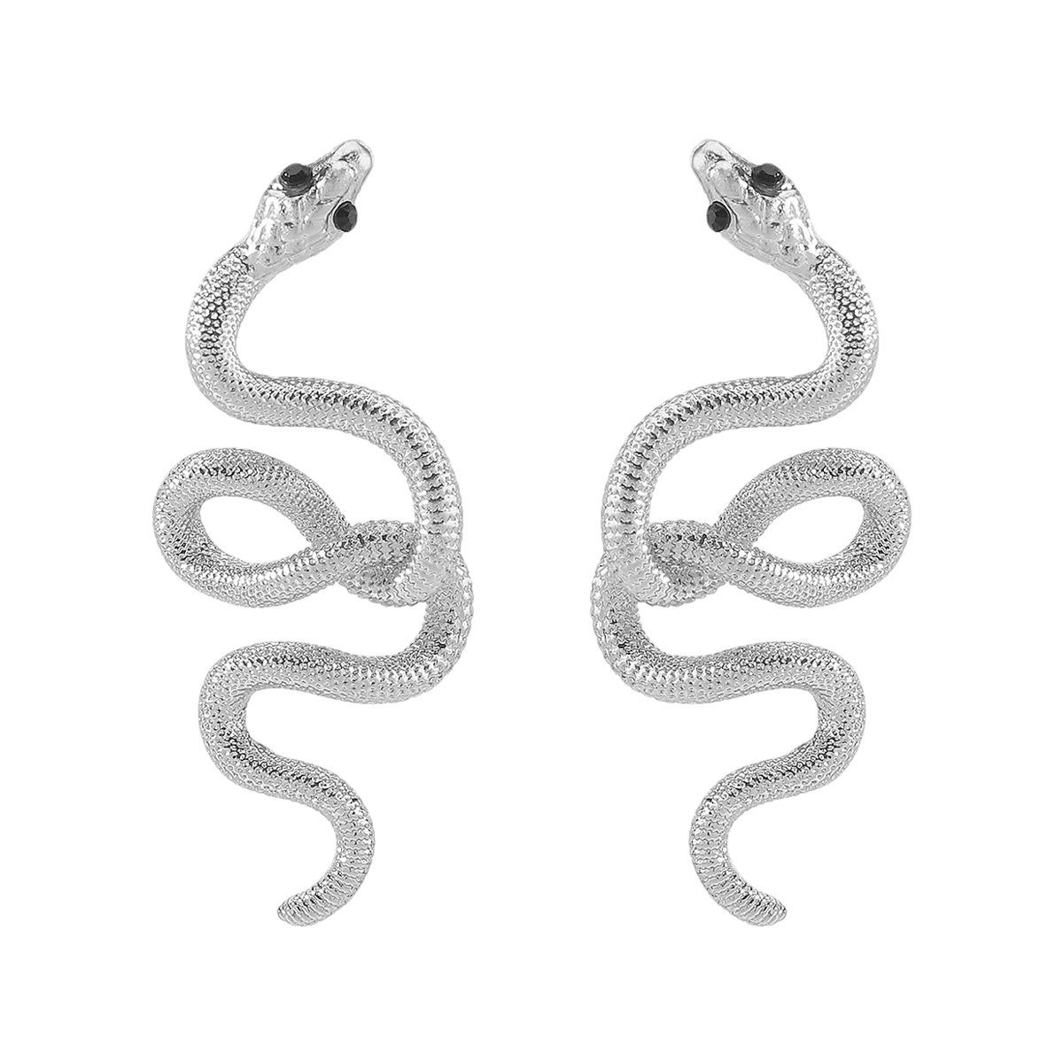 

Серьги в стиле ретро со змеей, персонализированные, ZA, легкая роскошь, темпераментные, высококлассные серьги из сплава