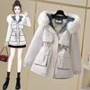 Winter Coat Women Parka Fashion Long Coats Hoodie Fur Warm Jacket Outerwear