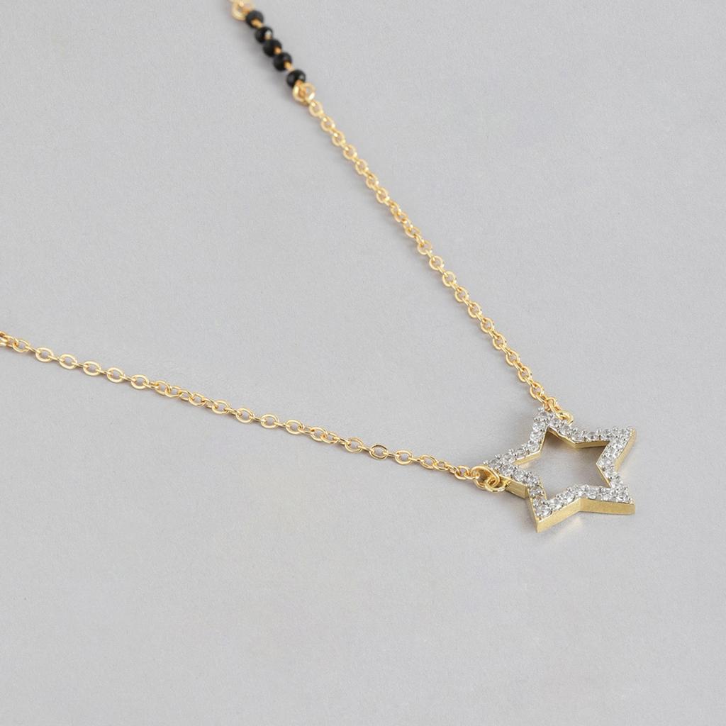 Abdesigns Diamond Mangalsutra, Gold Plated Indian Mangalsutra, Bollywood Actress Mangalsutra, Star American Diamond Mangalsutra