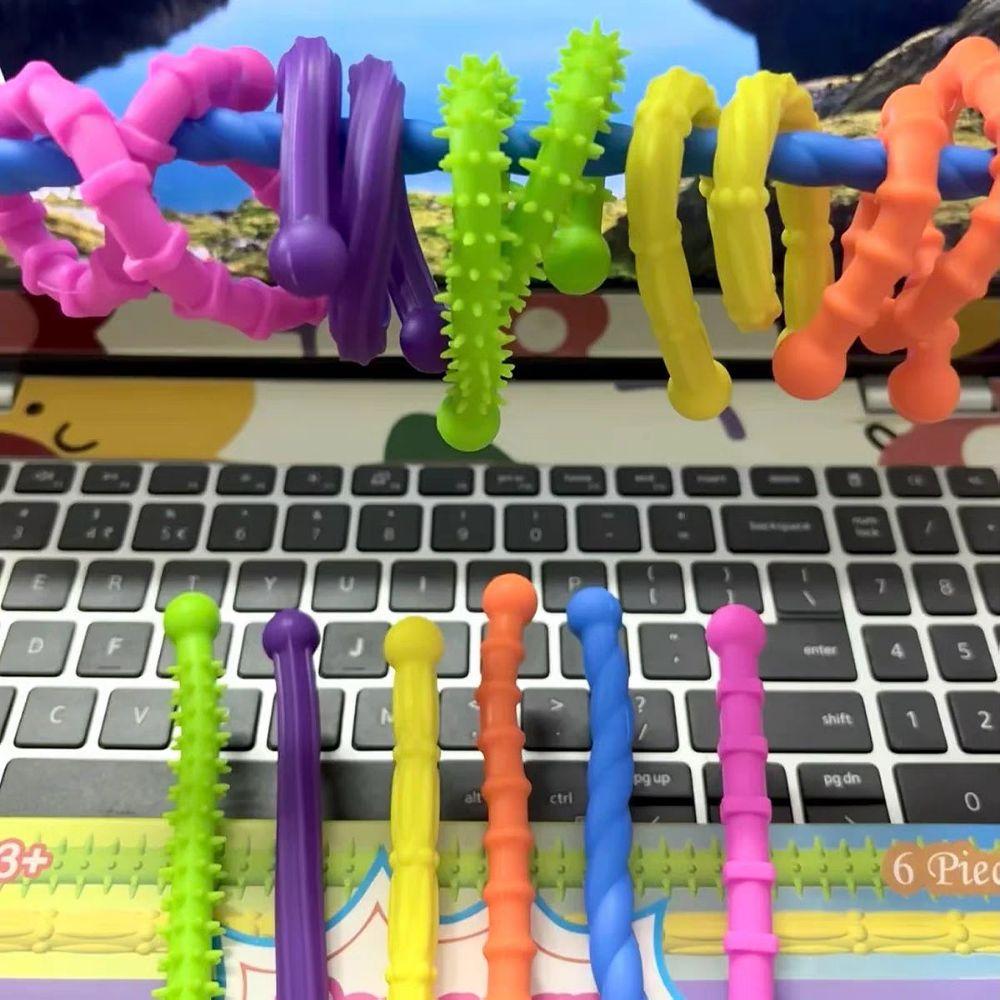 Stretchable DIY Sensory Strip Toys Enhancing Attention Sensory Wand Fun Toys  Adult