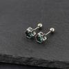 Men Vintage Hexagram Color Diamond Screw Earrings Cool Personality Fashion Ear Jewelry