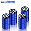 VW 4pcs Car Tire Valve caps Emblem metal Cap Case For for VW Volkswagen Golf Polo Passat Touran accessories Car Styling