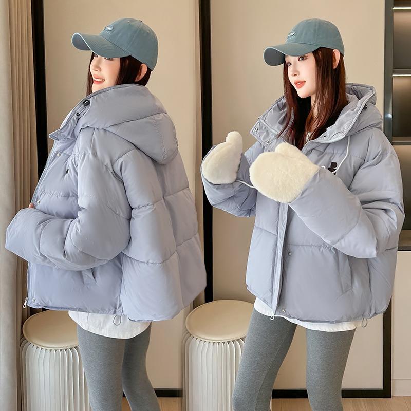 Loose hooded bread clothes women's spring new design sense thickened warm cotton clothes short jacket