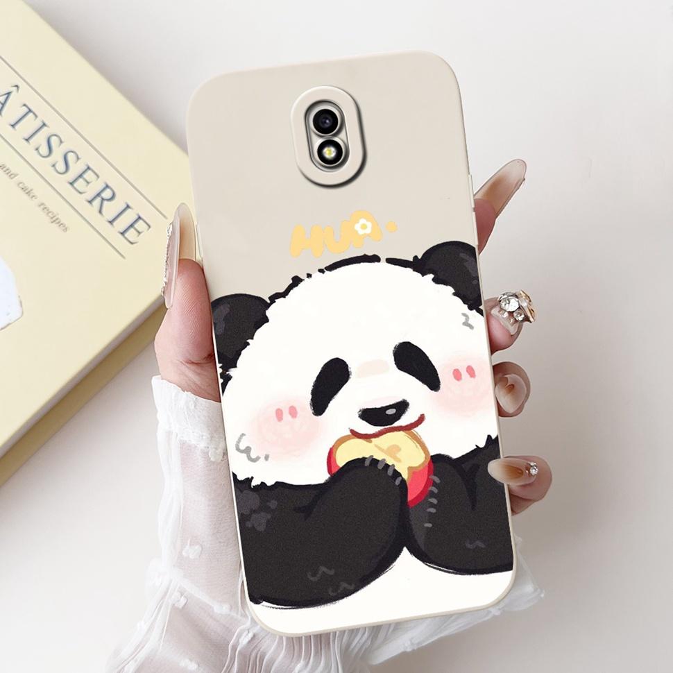 Cute Panda Cover For Samsung J7 2017 Case SM-J730F Silicone Soft TPU Fundas Phone Case For Samsung Galaxy J7 2017 Coque Bumper