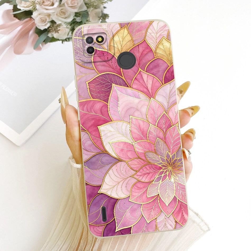 For Tecno Pop 4 LTE / Pop 4 Air Cute Cat Flower Cartoon Phone Case For Tecno Pop4 Lte 4Air Shockproof Soft Silicone Bumpers