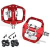 BUCKLOS MTB Pedal for SPD System Bicycle Mixed Pedal Mountain Bike Self-locking Pedals Aluminum Alloy MTB Bike Clipless Pedals