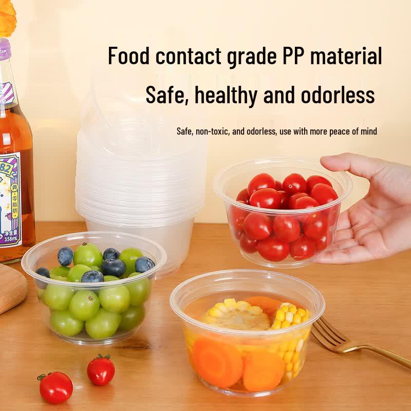 Thickened Disposable Plastic Bowls for Parties