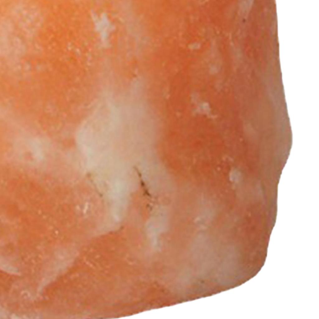 Crystal Salt Candle Lamp Soothing Odor Orange Natural Light Effect Tabletop Decoration Lamp