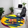 1pcBarcelona Football Office Round Area Rug, Indoor Mat Suitable For Office, Under Office Chairs Bedroom Living Room Home Decor, Room Deco