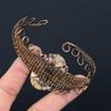 Laguna Lace Agate Gemstone Pure Copper Wire Wrapped Handmade Cuff/ Bangle Jewelry
