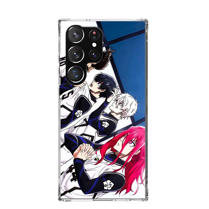 Blue Lock Isagi Yoichi Phone Case For Samsung Galaxy S22 S23 S24 S25 Ultra S21 FE S20 Plus S10 + S25 Edge Art Customized Coque