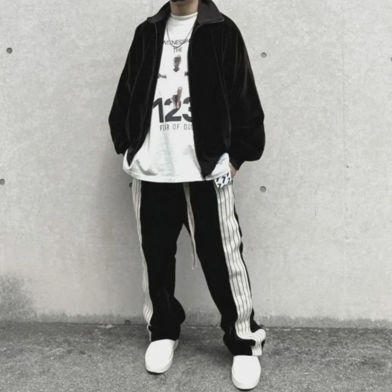 Men's Essential Zipper Sweatshirt: American Fog, Season 8, Autumn/Winter Collection - High Street Jacket Suit