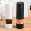 USB Rechargeable Electric Salt and Pepper Grinder with Light Pepper Mill Bottle  Dinning Table