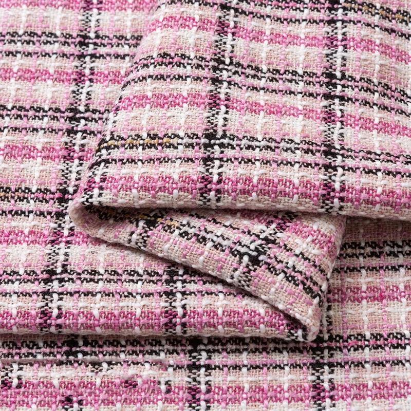 150cmx50cm Small Fragrance Woolen Cloth Fabric High-end Thick Woolen Tweed Vest Suit Coat Dress Skirt DIY Apparel Sewing Fabric