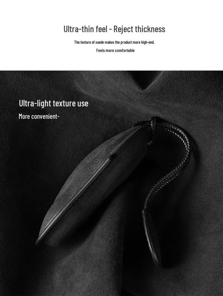 Wildleder Schlüsselabdeckung mit Schnalle für Porsche Macan 4, Passend für 25 Modelle, rein elektrisch & Jincheng Edition