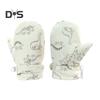 1 Pair Children Winter Mittens Thick Plush-lined Windproof Cartoon Dinosaur Cold Weather Outdoor Gloves Adjustable Fasten Strap Anti-Slip Ski Gloves