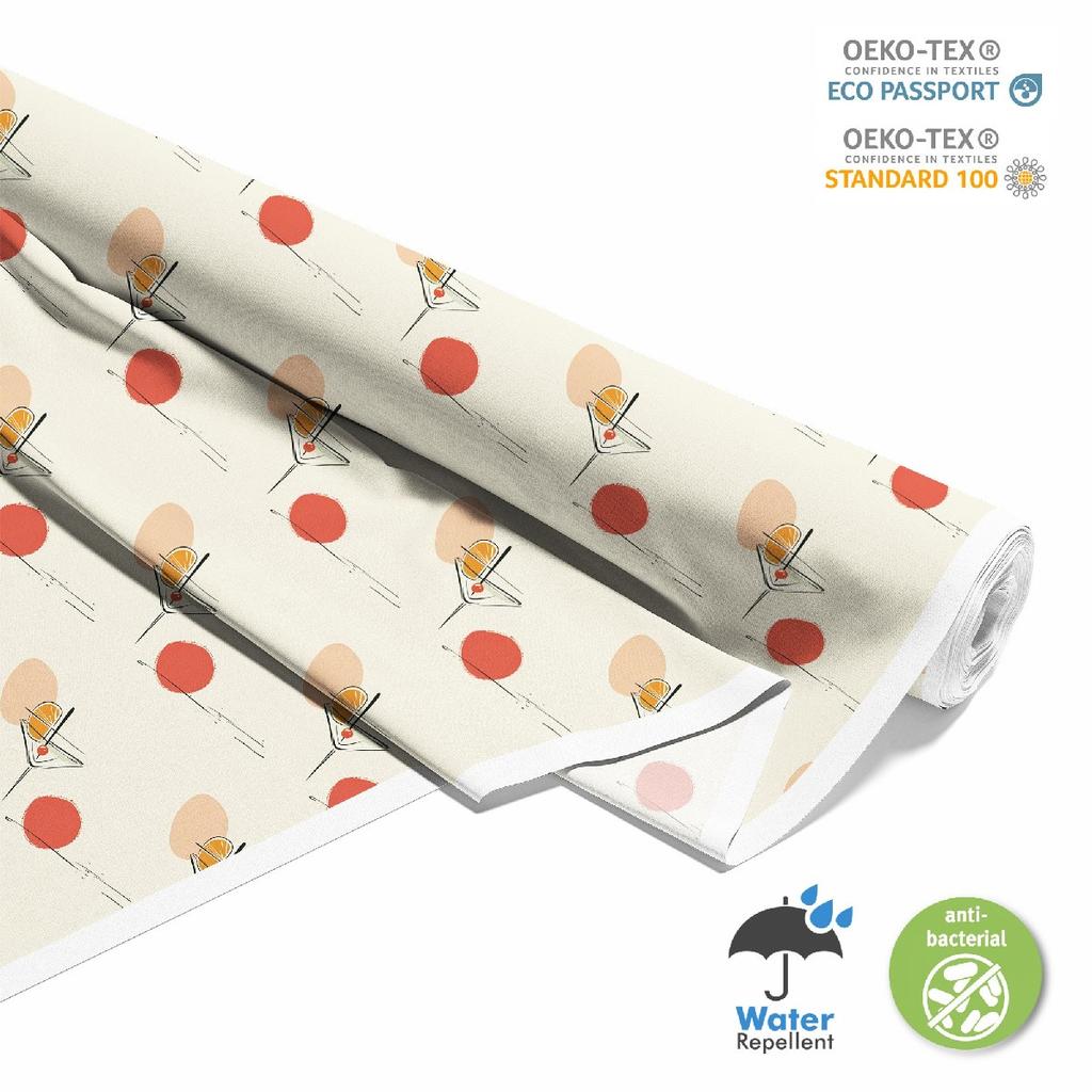 Outdoor Dekostoffe Oxford - Motiv Cocktail | Dx8700